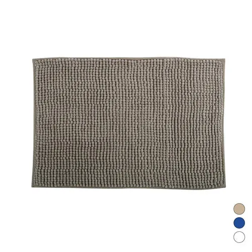 Tappeto antiscivolo da bagno ciniglia 40x60 cm blu