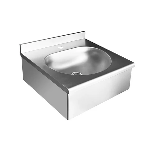 Lavamani in acciaio inox vasca semisferica cm 50x50x20 5