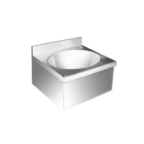 Lavamani in acciaio inox vasca ovale cm 40 x 35 x 20 5