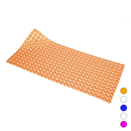 Tappeto antiscivolo per vasca mod. rondo cm 72x36 arancio