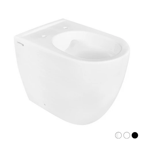 Vaso filo muro rimless greta scarico universale bianco opac