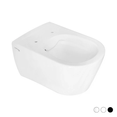 Vaso sospeso rimless greta bianco opaco