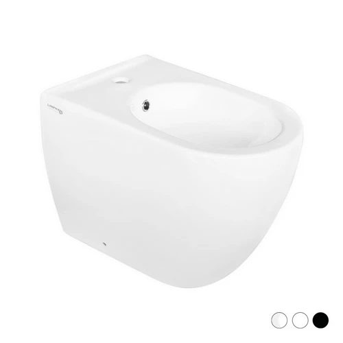 Bidet filo muro greta erogazione rubinetto nero opac
