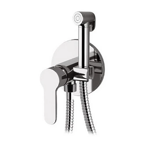 Set miscelatore a incasso con doccetta shut-off tonda cromo
