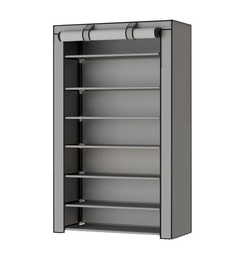 Scarpiera Salvaspazio in Acciaio Tessuto TNT Rizzetti Special Grey