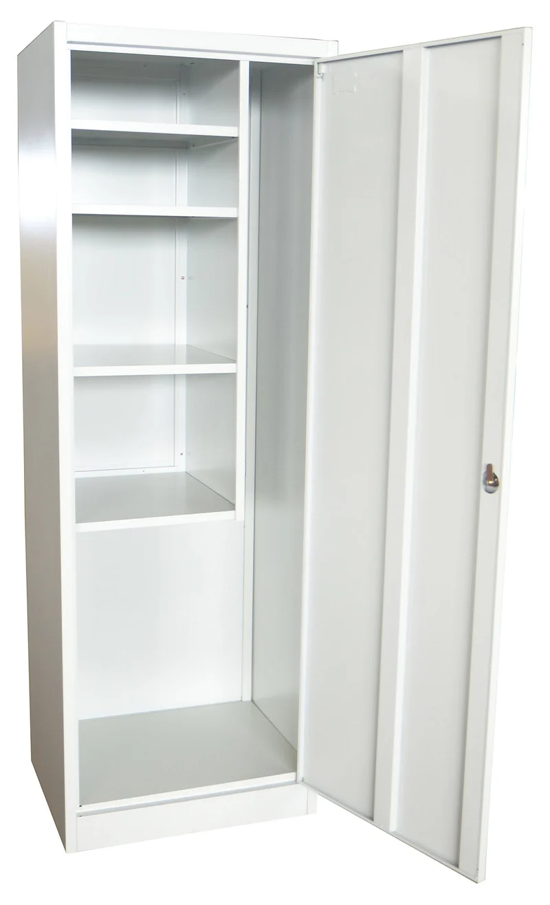 Armadio Multiuso Portascope 4 Ripiani in Metallo Fadi Grigio