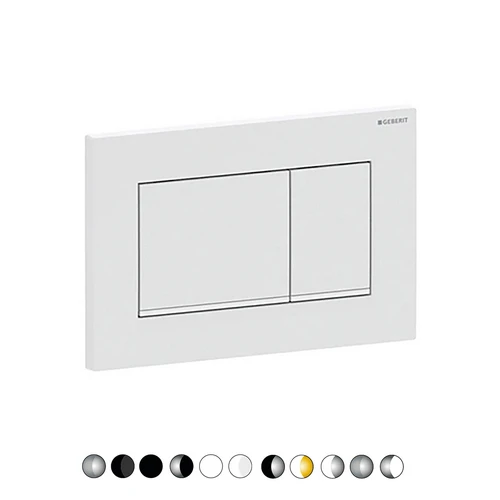 Placca di copertura 2 tasti sigma 30 geberit cromo-luc/bordo inf. satinato