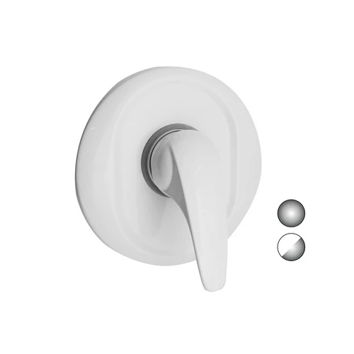Monocomando incasso doccia serie marzia bianco opaco-cromo
