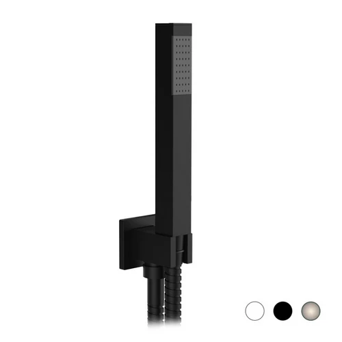 Kit doccetta minimale quadra nichel spazzolato opaco