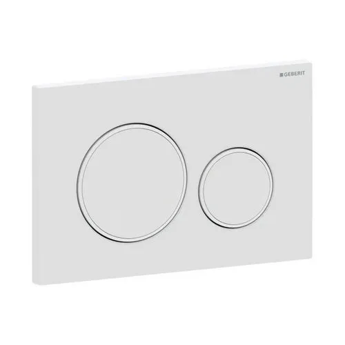 Placca di copertura 2 tasti sigma 20 geberit cromo bordi tasti satinati