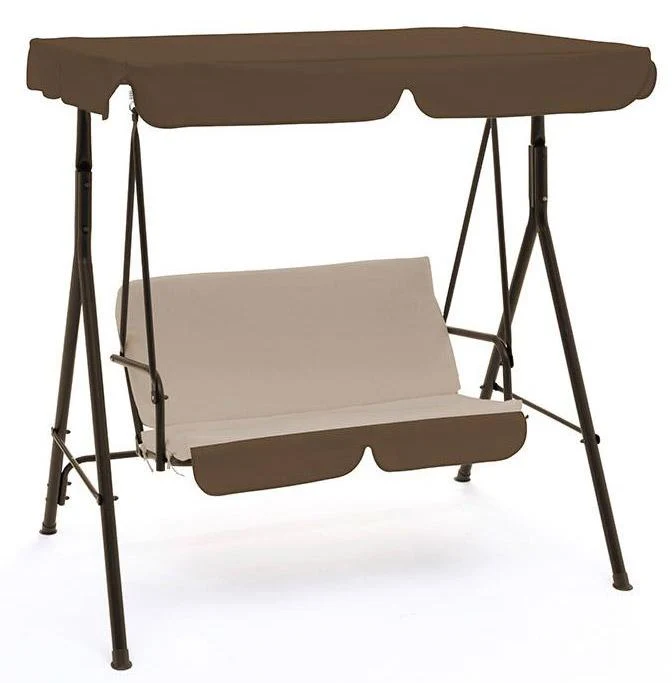 Dondolo 2 Posti da Giardino 151x110x154 cm in Acciaio