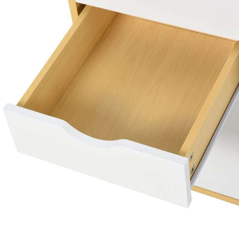 Cassettiera per Ufficio 35x40x65,5 cm con Ruote 3 Cassetti