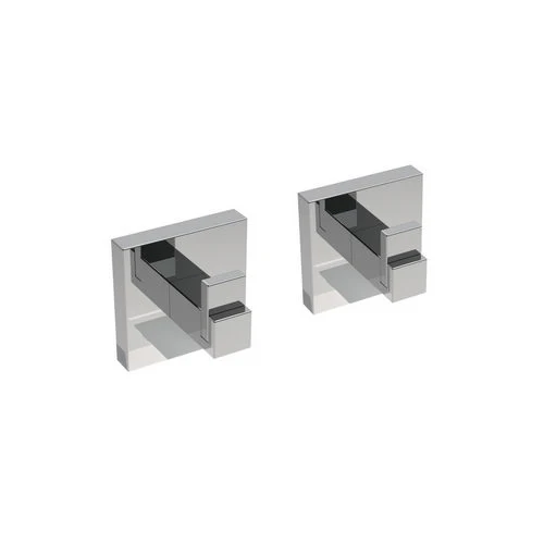 2 pz appendiabiti mod. trend cromo cm 5 x h.5 x 4