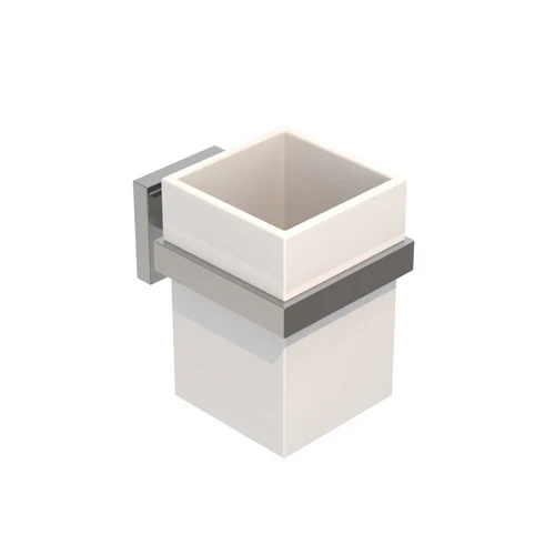 Porta spazzolini mod. trend cromo cm 8 x h.11 x 10 9