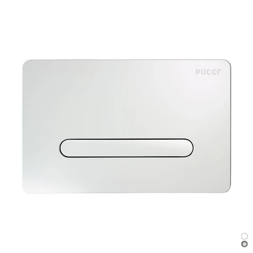 Placca per cassetta pucci sara tratto linea mod. 2014 bianca