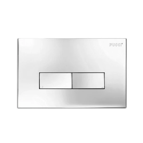 Placca per cassetta incasso pucci eco con telaio cromo