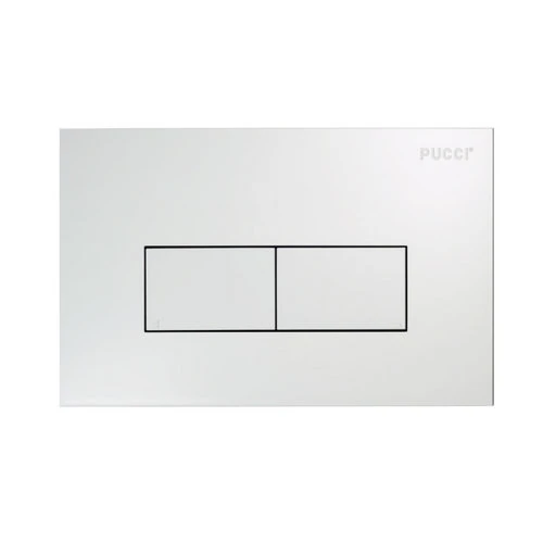 Placca per cassetta incasso pucci eco 2 pulsanti linea mod.2014 nero