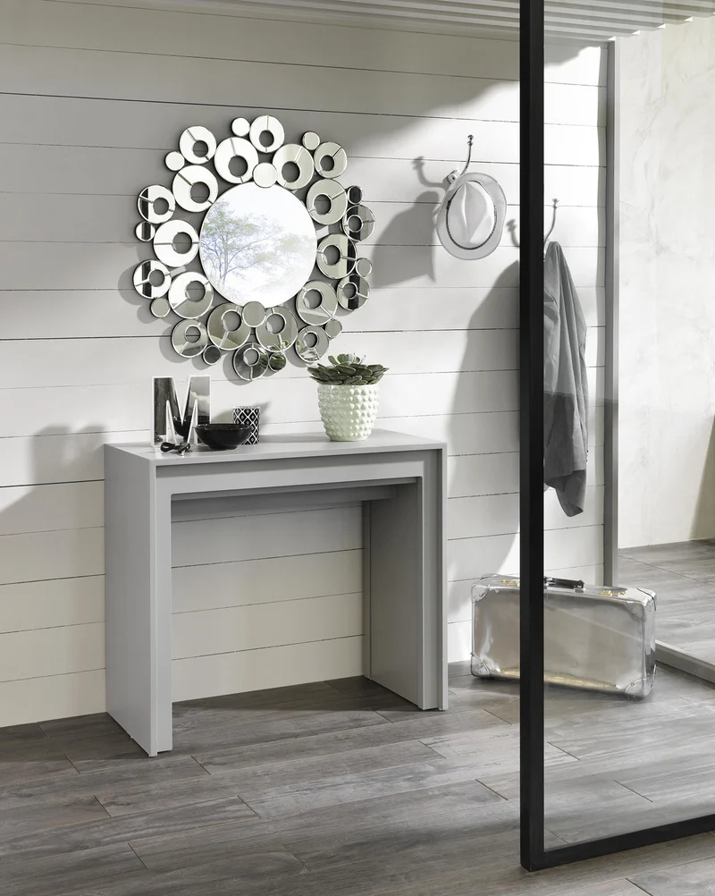 Consolle Allungabile 90x42,5/302,5xH76 cm in MDF Pinocchio Grigio