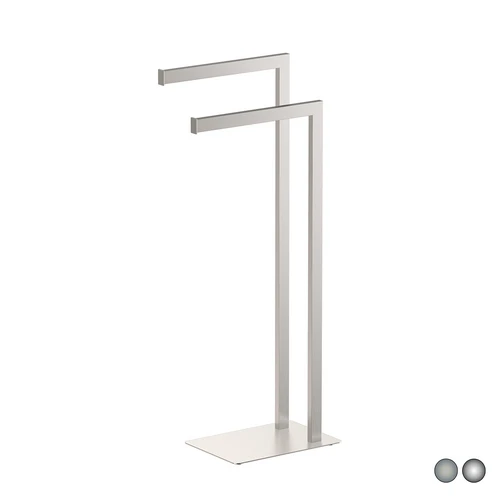 Piantana porta asciugamani zeus spazzolato cm 18 x h. 77x33 5