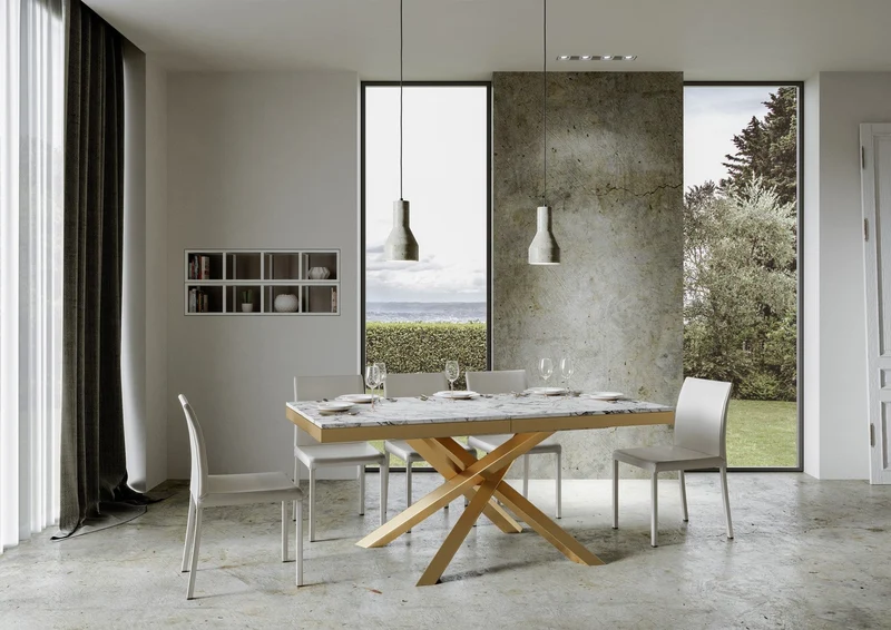 Tavolo Allungabile 180-440x90x77 cm Volantis Evolution Marmo
