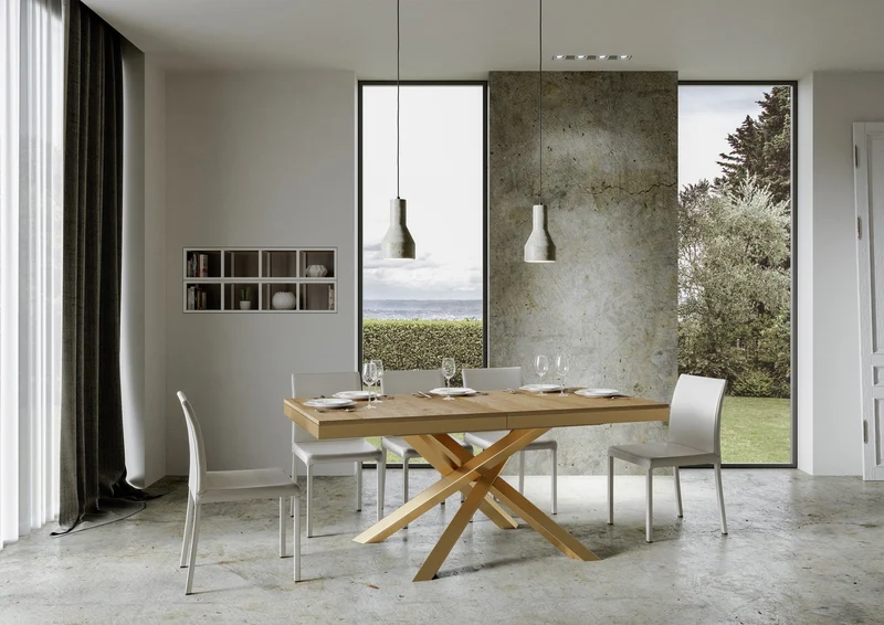 Tavolo Allungabile 160-420x90x77 cm Volantis Evolution Quercia Naturale