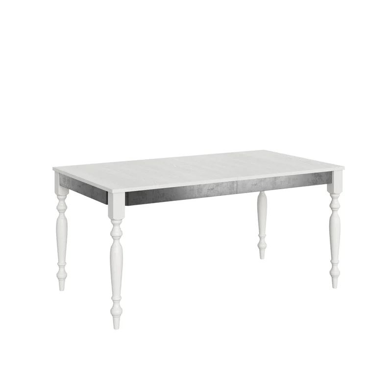 Tavolo Allungabile 160-264x90x80 cm Romagna Iron Bianco Frassino