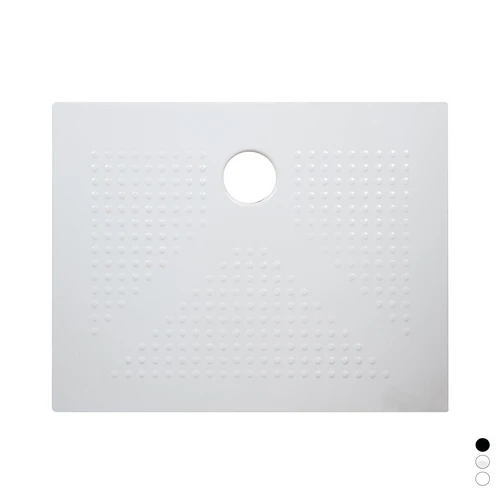 Piatto doccia h3.6 rettangolare in ceramica bianco opaco cm 80 x 100 h3 6