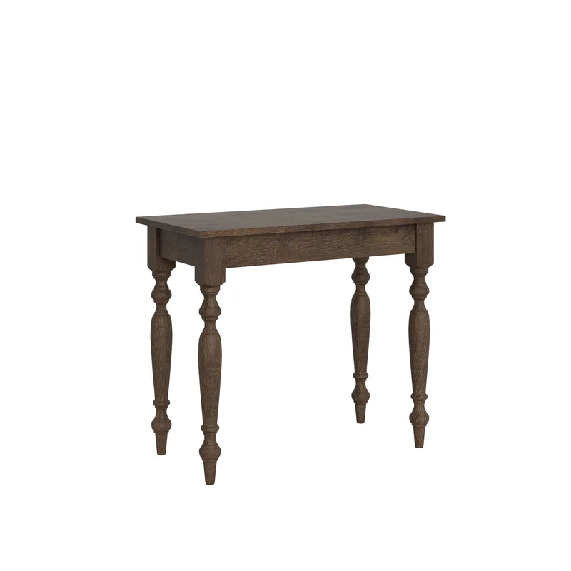 Consolle Allungabile 90-204x48x77 cm in Nobilitato Marrone