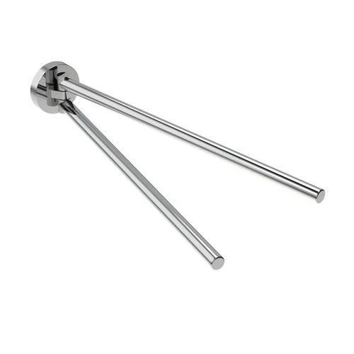 Porta asciugamani a snodo mod. class nero cm 5 x h.5 x 32