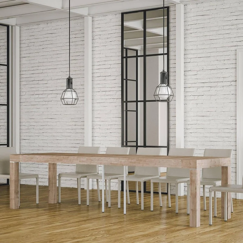 Consolle Allungabile in Legno H76,7x40x90/300cm Itamoby Mixer Premium Rovere Folding