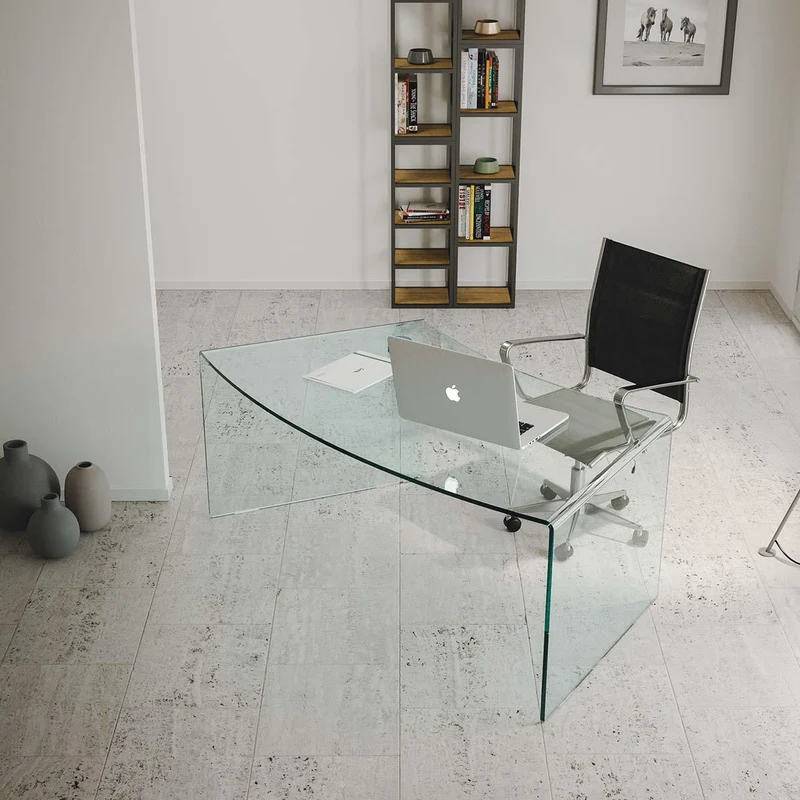 Tavolo in Vetro H45x66,5x149,5cm Itamoby Heart Trasparente