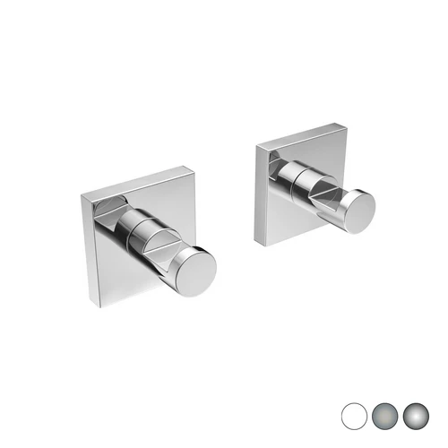 2 pz appendiabiti mod. hotel maison spazzolato cm 5 x h. 5 x 4 5