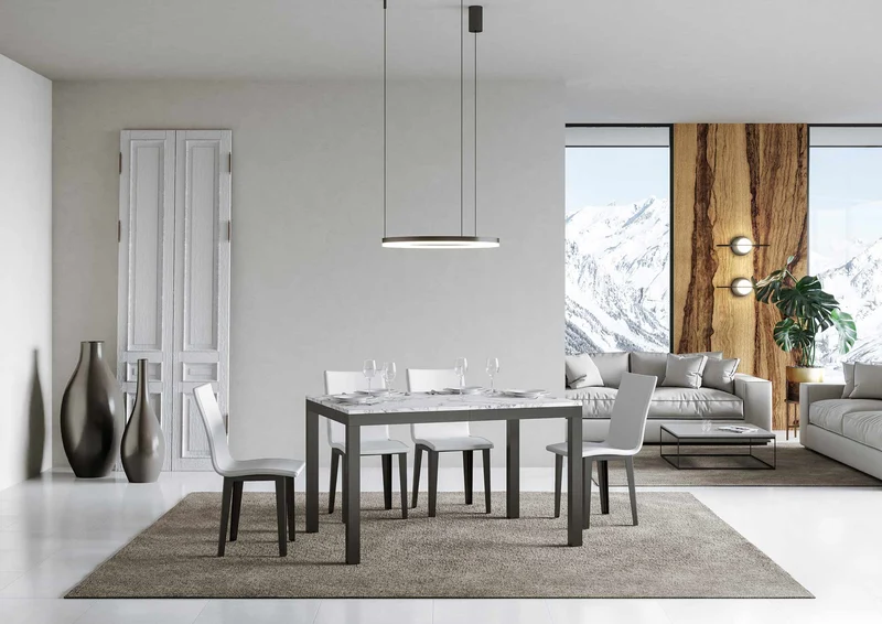 Tavolo Allungabile 120-380x90x77 cm Everyday Evolution Marmo