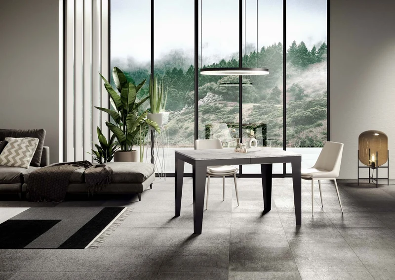Tavolo Allungabile 120-224x90x80 cm Flame Evolution Marmo