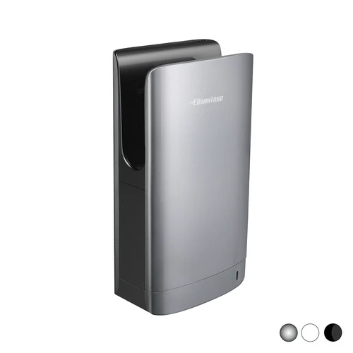 Asciugamani elettrico mod. zefiro nero mm 556x296x175