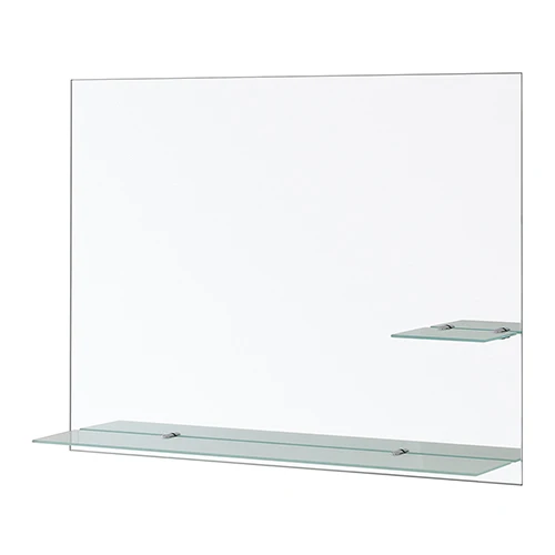 Specchio rettangolare con mensole 80x60 lxh 80x60 cm