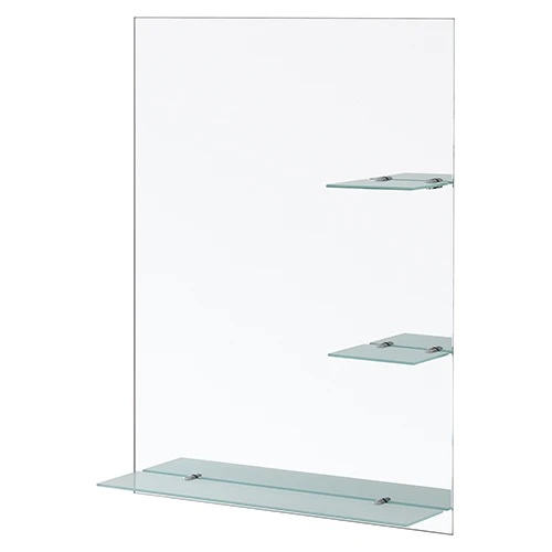 Specchio rettangolare con mensole 60x80 lxh 60x80 cm