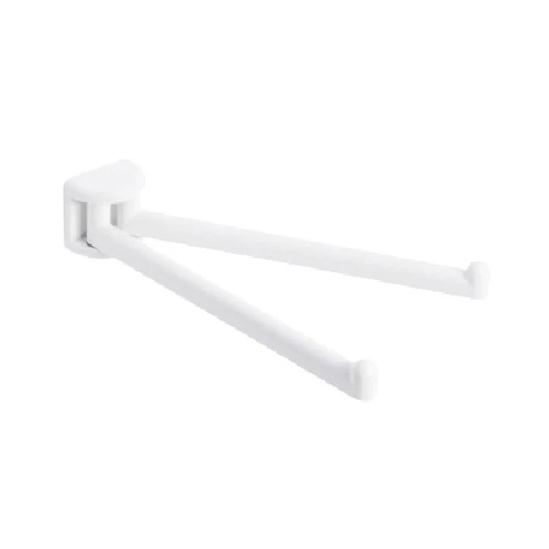 Porta asciugamani con bracci a snodo serie linea bianco