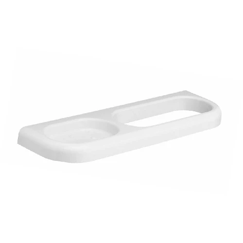 Porta sapone e porta salvietta combinato serie linea bianco