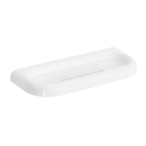 Porta spugna e porta sapone combinato serie linea bianco