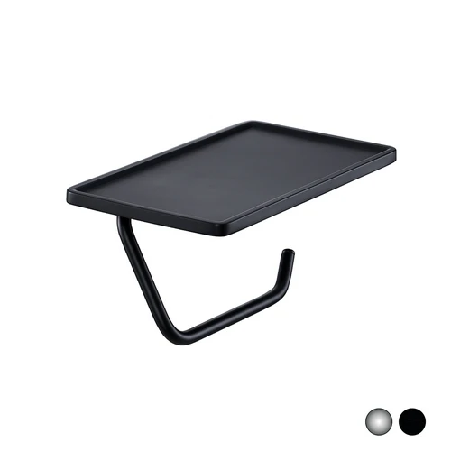 Porta rotolo smart base appoggio nero opaco