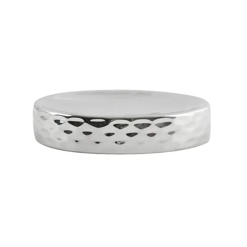 Porta sapone in ceramica phoenix argento