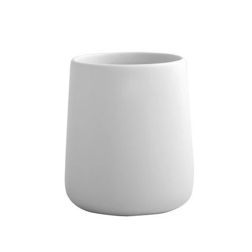 Porta spazzolino in ceramica maonie bianco