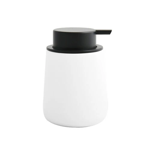 Dispenser sapone in ceramica maonie bianco-nero