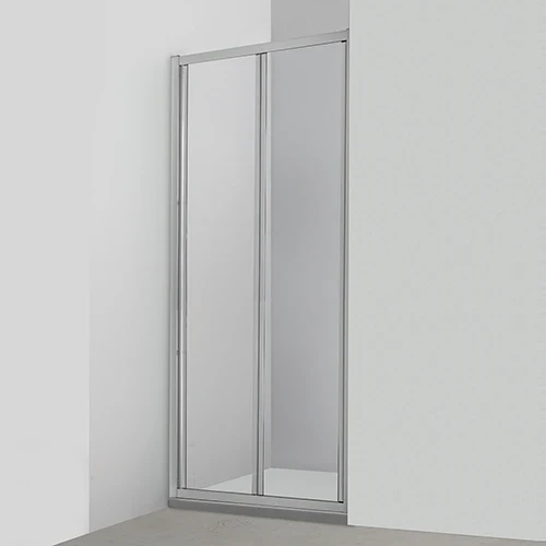Porta doccia a libro fast plus cristallo cm 87-91 profilo cro/vetr. trasp