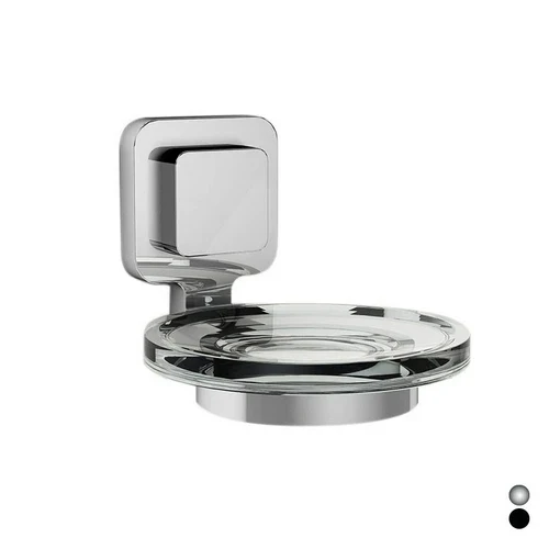 Porta sapone serie kara nero cm 11 x h.9 2 x 13 8